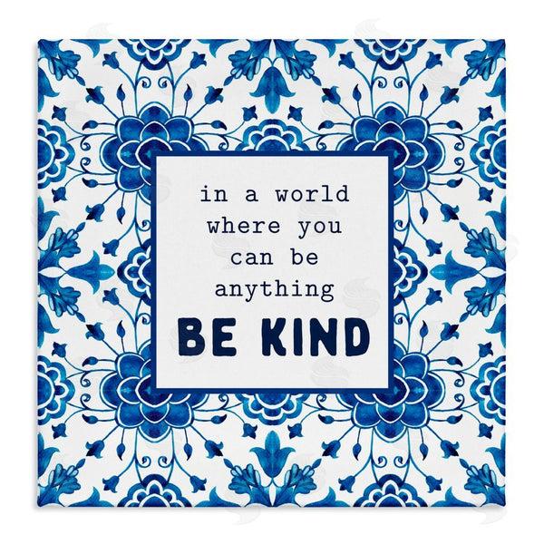 stupell industries Lettered and Lined | Patterned Be Kind Encouragement Wall Art