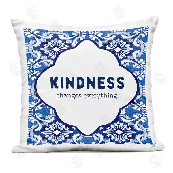 Stupell Industries Lettered And Lined | Patterned Kindness Changes Everything Printed Throw Pillow