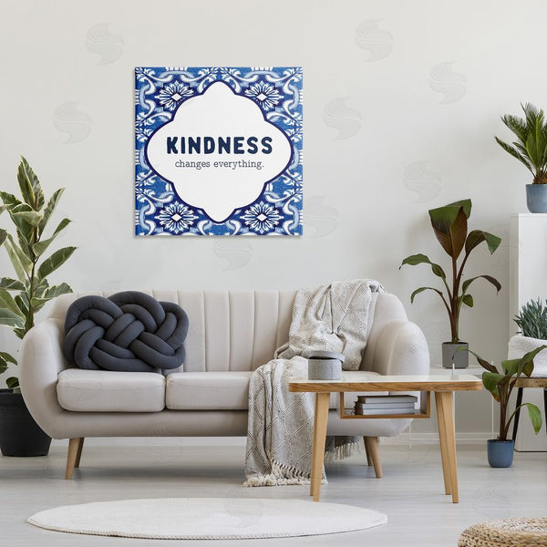Stupell Industries Lettered And Lined | Patterned Kindness Changes Everything Wall Art