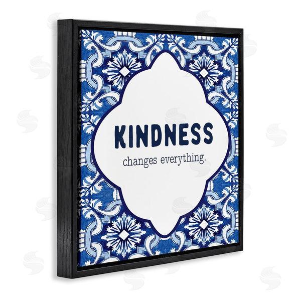 Stupell Industries Lettered And Lined | Patterned Kindness Changes Everything Wall Art