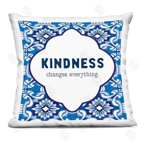 stupell industries Lettered and Lined | Patterned Kindness Changes Everything Printed Throw Pillow