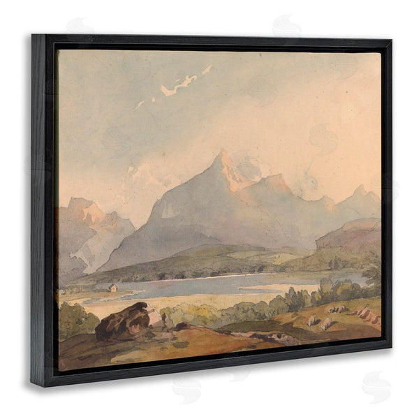 Stupell Industries Lettered And Lined | Peaceful Hazy Mountains Wall Art
