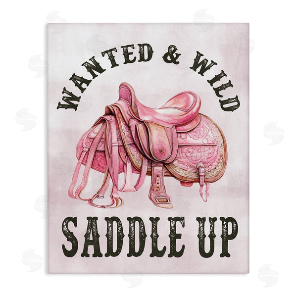 stupell industries Lettered and Lined | Pink Saddle Up Cowgirl