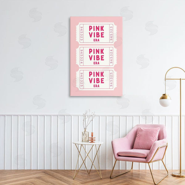 Stupell Industries Lettered And Lined | Pink Vibe Era Tickets