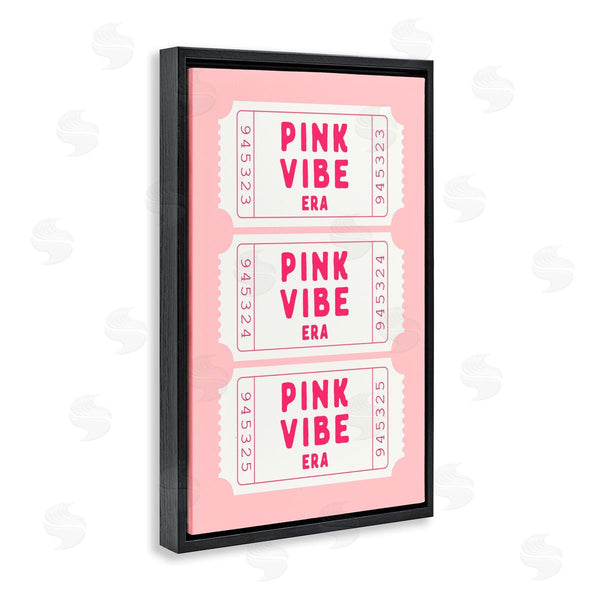Stupell Industries Lettered And Lined | Pink Vibe Era Tickets
