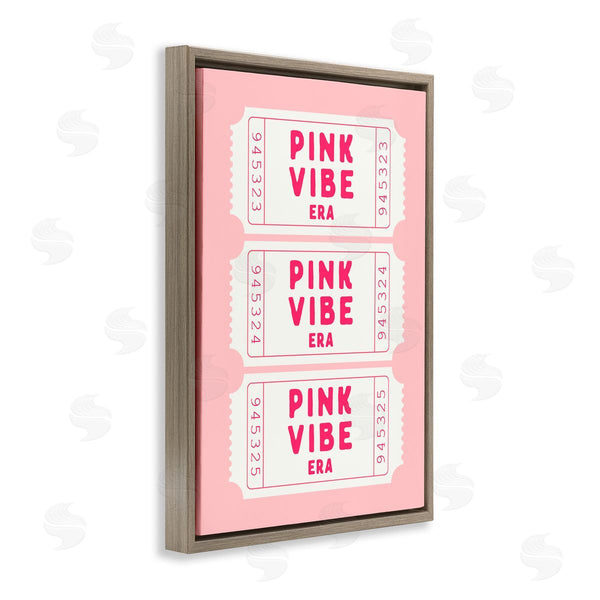 Stupell Industries Lettered And Lined | Pink Vibe Era Tickets