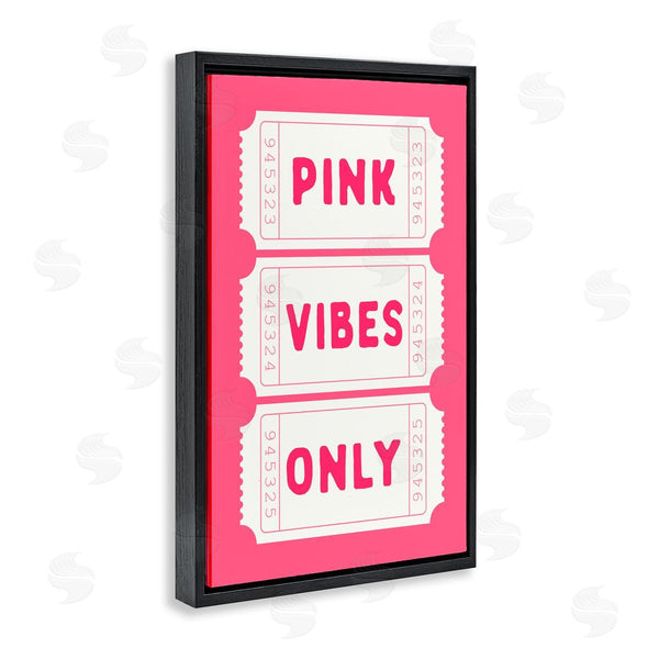 Stupell Industries Lettered And Lined | Pink Vibes Only Tickets