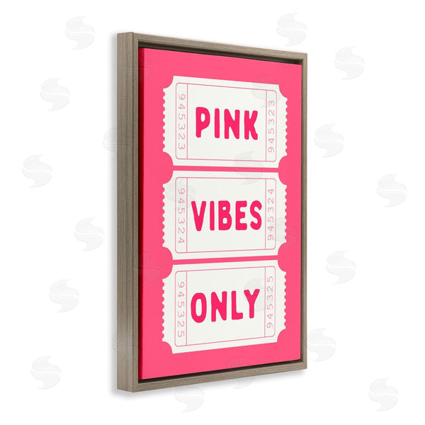 Stupell Industries Lettered And Lined | Pink Vibes Only Tickets