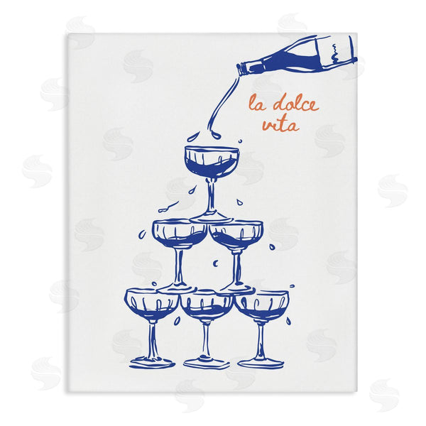 stupell industries Lettered and Lined | Pouring Champagne Tower