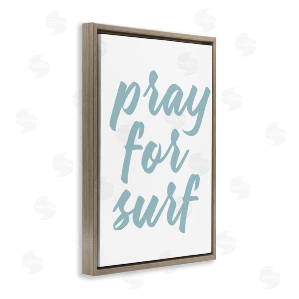 Stupell Industries Lettered And Lined | Pray For Surf