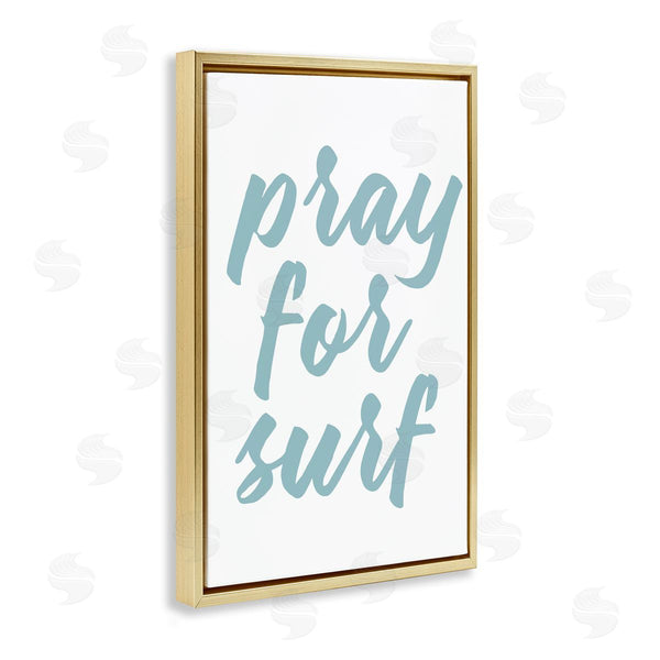 Stupell Industries Lettered And Lined | Pray For Surf