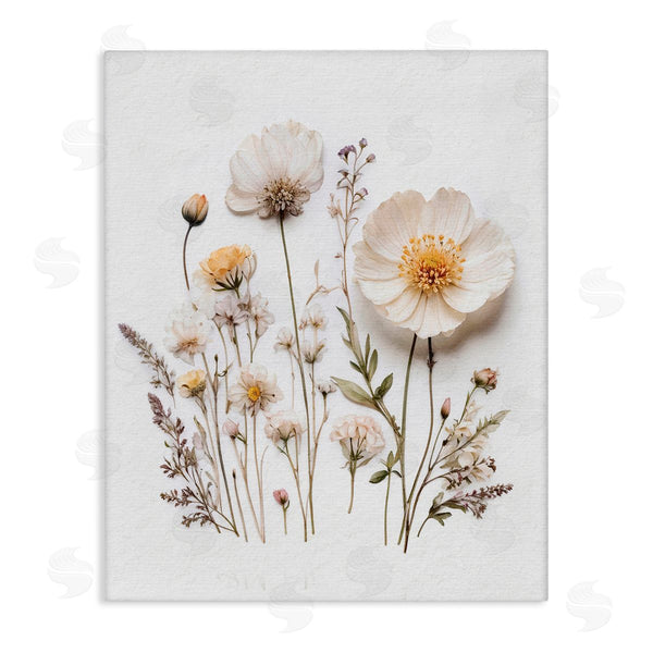 stupell industries Lettered and Lined | Pressed Bathroom Botanicals Wall Art