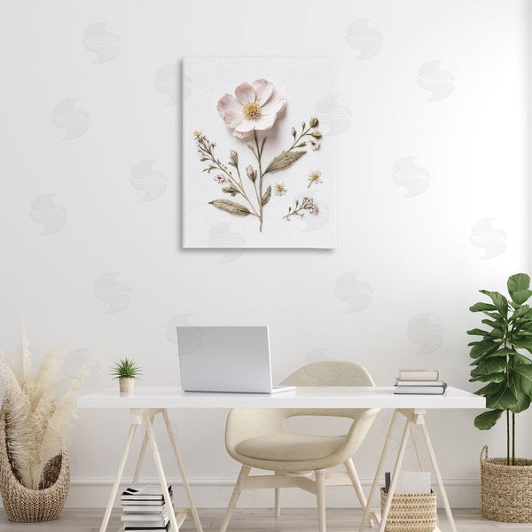 Stupell Industries Lettered And Lined | Pressed Wild Flowers Wall Art
