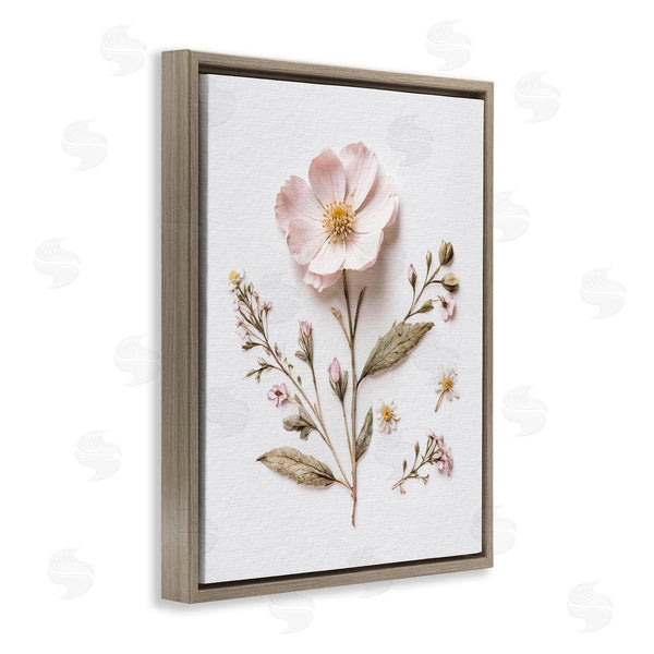 Stupell Industries Lettered And Lined | Pressed Wild Flowers Wall Art