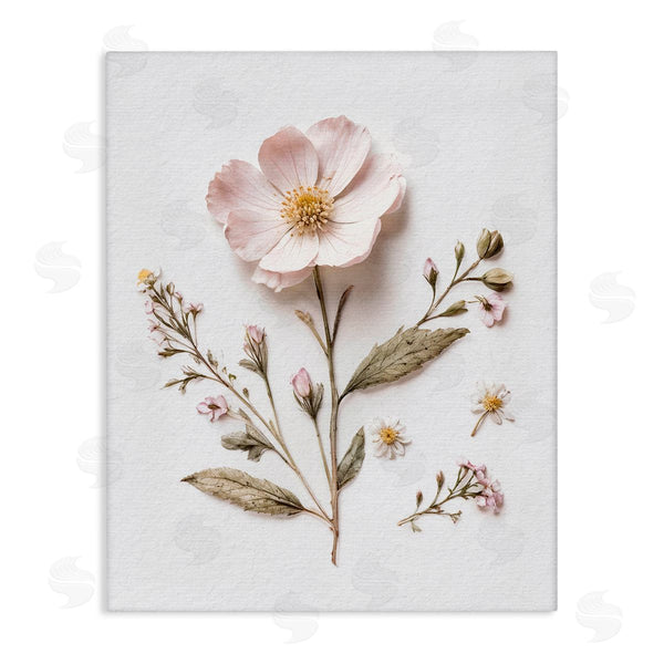 stupell industries Lettered and Lined | Pressed Wild Flowers Wall Art