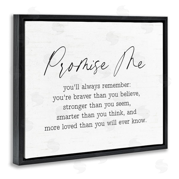 Stupell Industries Lettered And Lined | Promise Me Sentiment Wall Art