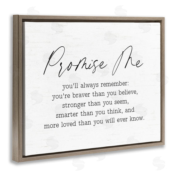 Stupell Industries Lettered And Lined | Promise Me Sentiment Wall Art