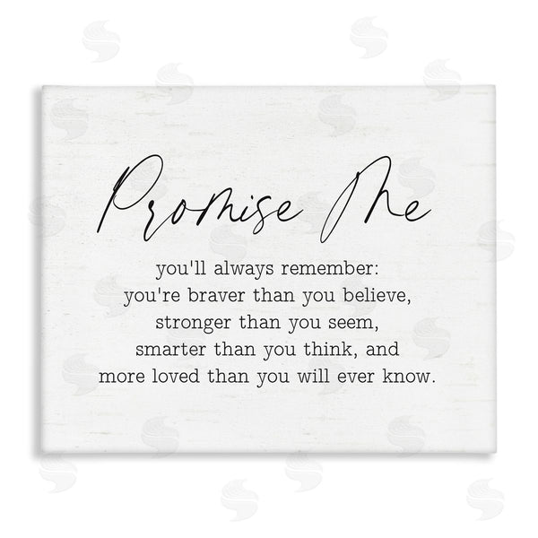 stupell industries Lettered and Lined | Promise Me Sentiment Wall Art