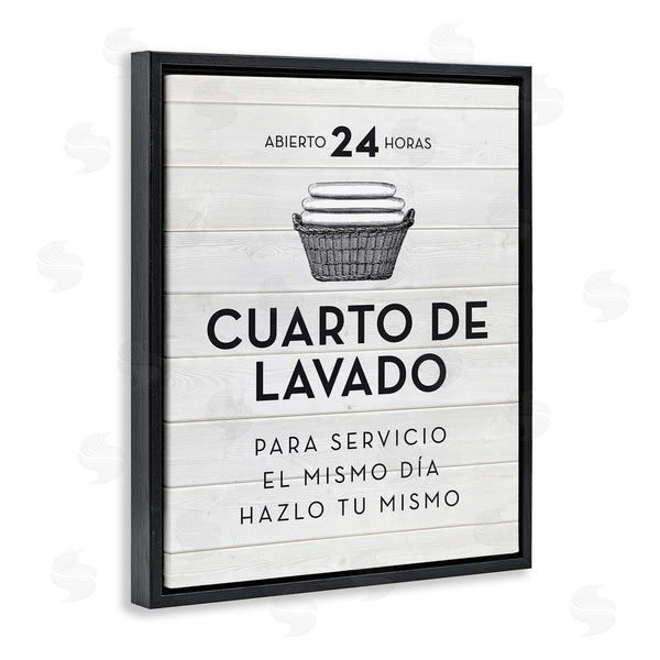 Stupell Industries Lettered And Lined | Publicidad Día De Lavandería Blanco Wall Art