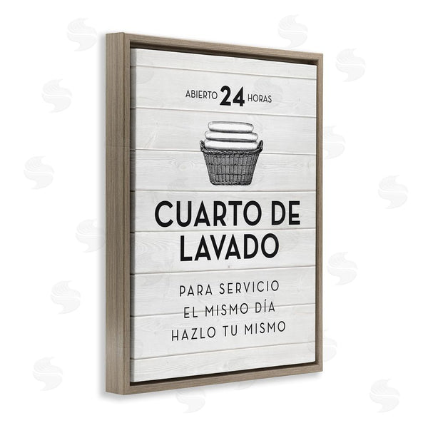 Stupell Industries Lettered And Lined | Publicidad Día De Lavandería Blanco Wall Art