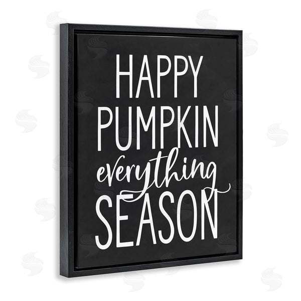 Stupell Industries Lettered And Lined | Pumpkin Everything Season Bold Black Autumn Sign Wall Art