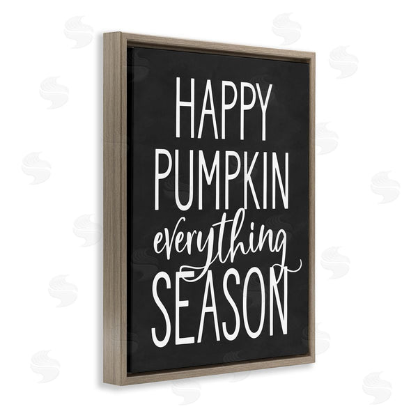 Stupell Industries Lettered And Lined | Pumpkin Everything Season Bold Black Autumn Sign Wall Art