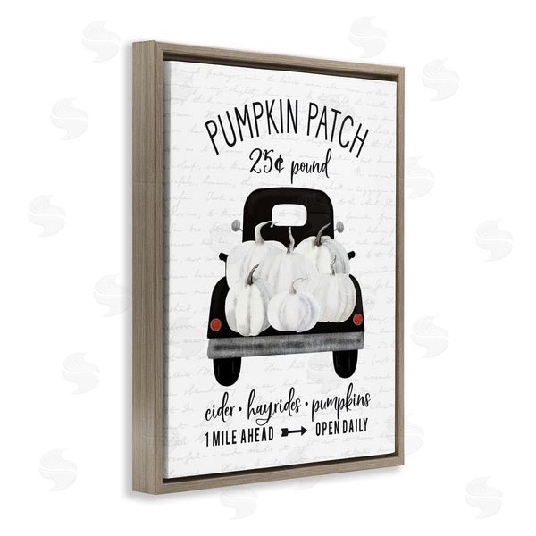Stupell Industries Lettered And Lined | Pumpkin Patch Farm Truck Wall Art