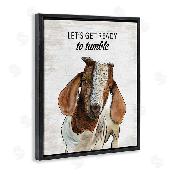 Stupell Industries Lettered And Lined | Ready To Tumble Laundry Goat