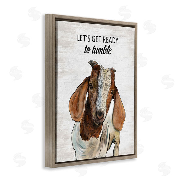 Stupell Industries Lettered And Lined | Ready To Tumble Laundry Goat