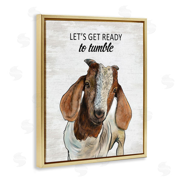 Stupell Industries Lettered And Lined | Ready To Tumble Laundry Goat