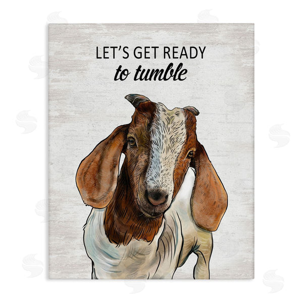 stupell industries Lettered and Lined | Ready To Tumble Laundry Goat
