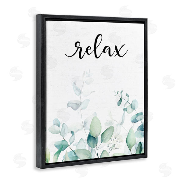 Stupell Industries Lettered And Lined | Relax Leafy Herbs Wall Art