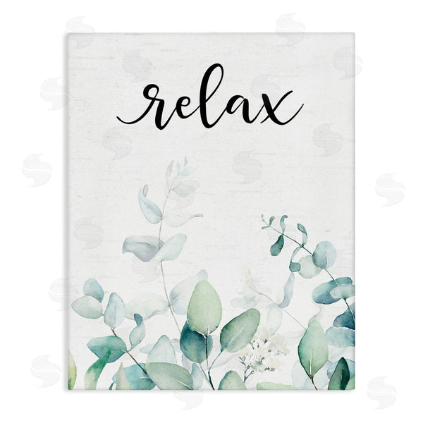 stupell industries Lettered and Lined | Relax Leafy Herbs Wall Art