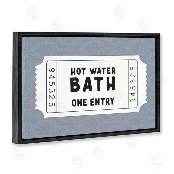 Stupell Industries Lettered And Lined | Retro Bathroom Ticket
