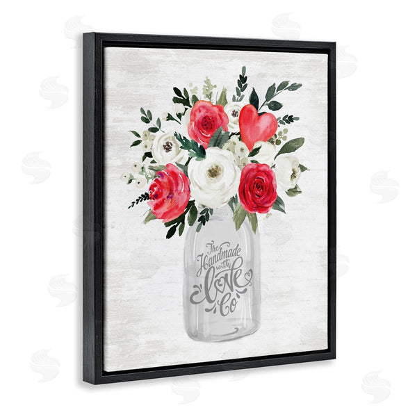 Stupell Industries Lettered And Lined | Romantic Handmade Love Bouquet