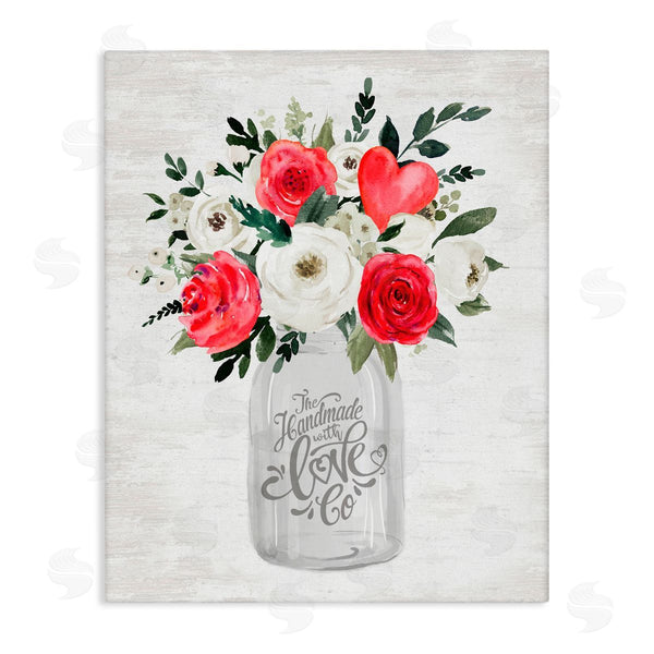 stupell industries Lettered and Lined | Romantic Handmade Love Bouquet