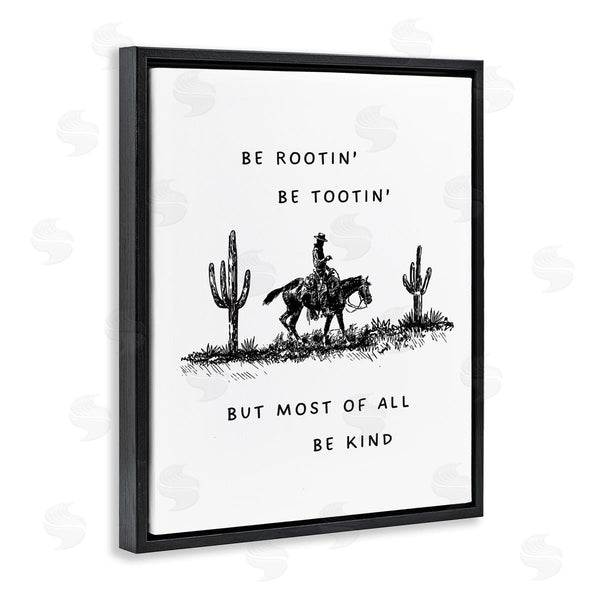 Stupell Industries Lettered And Lined | Rootin' Tootin' Be Kind