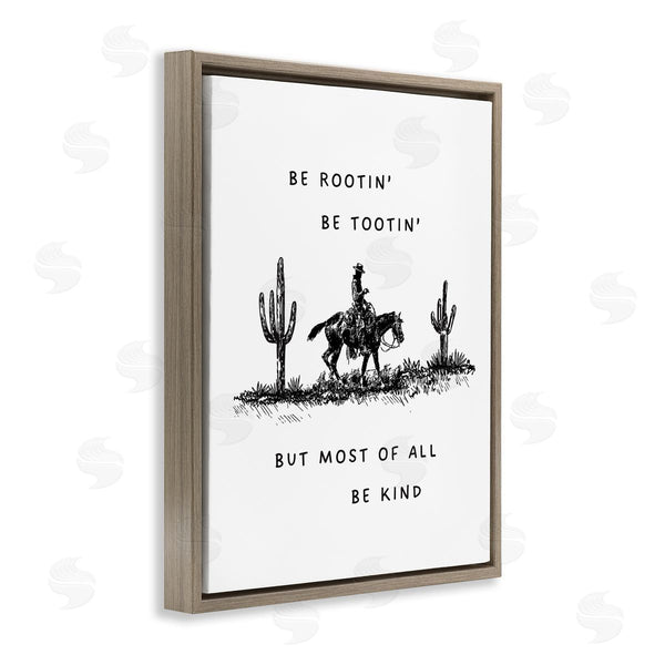 Stupell Industries Lettered And Lined | Rootin' Tootin' Be Kind