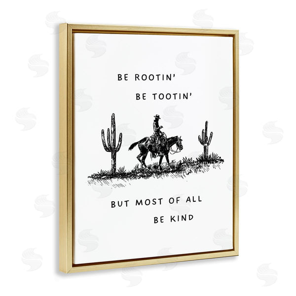 Stupell Industries Lettered And Lined | Rootin' Tootin' Be Kind