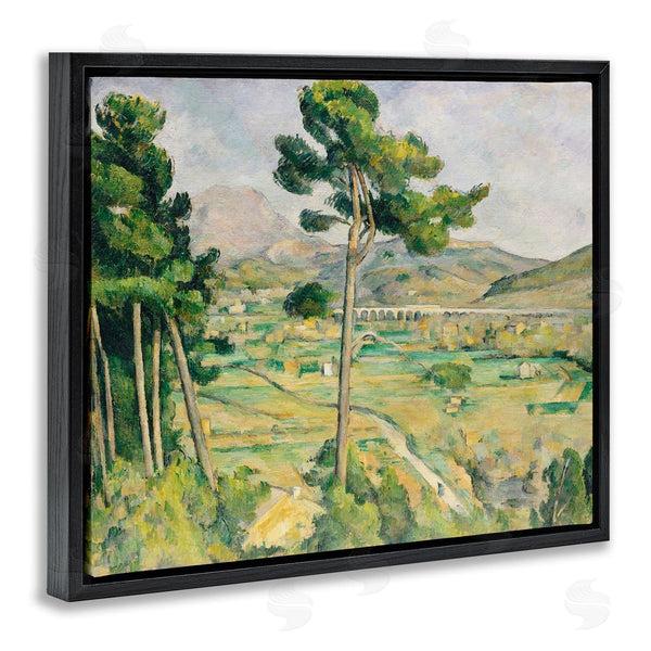 Stupell Industries Lettered And Lined | Rural Green Scenery Distant Bridge Mountain Trees Wall Art