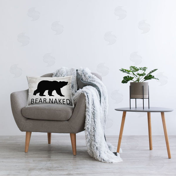Stupell Industries Lettered And Lined | Rustic Bear Naked