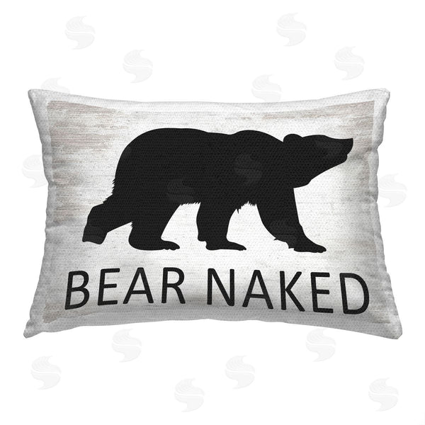 Stupell Industries Lettered And Lined | Rustic Bear Naked