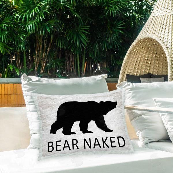 Stupell Industries Lettered And Lined | Rustic Bear Naked