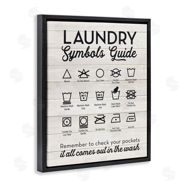 Stupell Industries Lettered And Lined | Rustic Laundry Symbols Guide