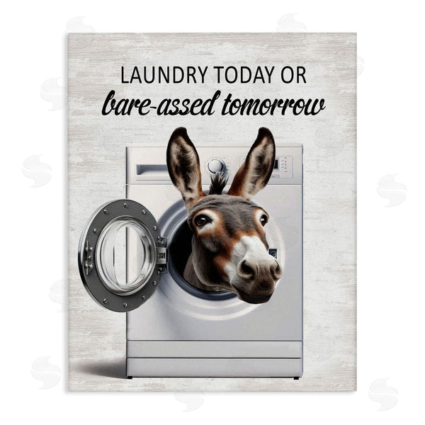 stupell industries Lettered and Lined | Sassy Laundry Donkey Pun