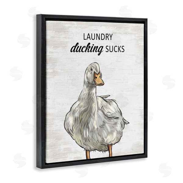 Stupell Industries Lettered And Lined | Sassy Laundry Duck