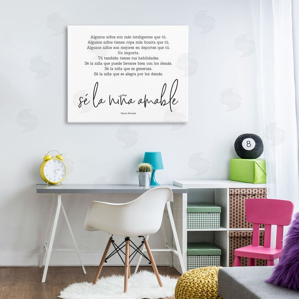 Stupell Industries Lettered And Lined | Se La Niña Amable Wall Art