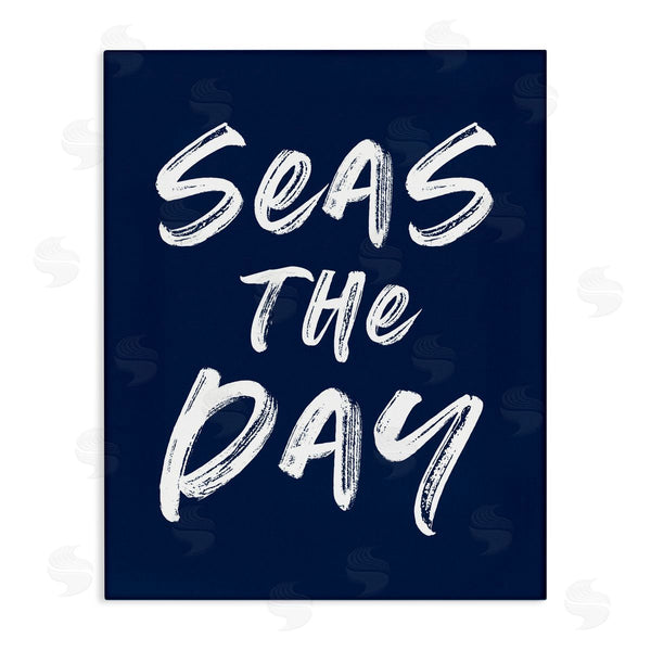 stupell industries Lettered and Lined | Seas The Day Sentiment Wall Art
