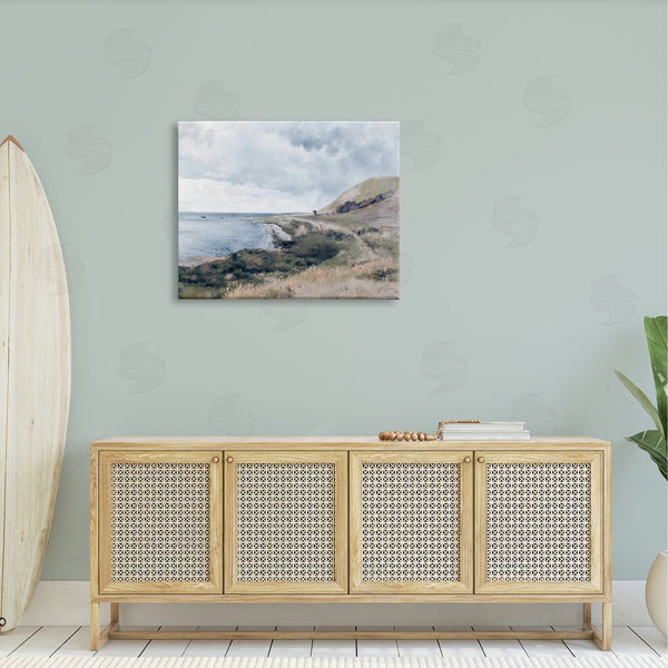 Stupell Industries Lettered And Lined | Seaside Cliffs Ocean Scenery Wall Art