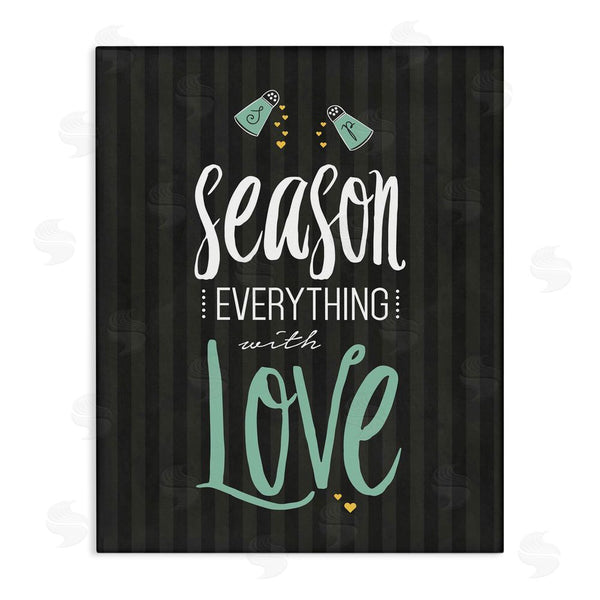stupell industries Lettered and Lined | Season With Love Black & Green Wall Art